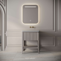 Kensington Vanity Unit & Stone Basin 600mm Sabbia Grigio Oak